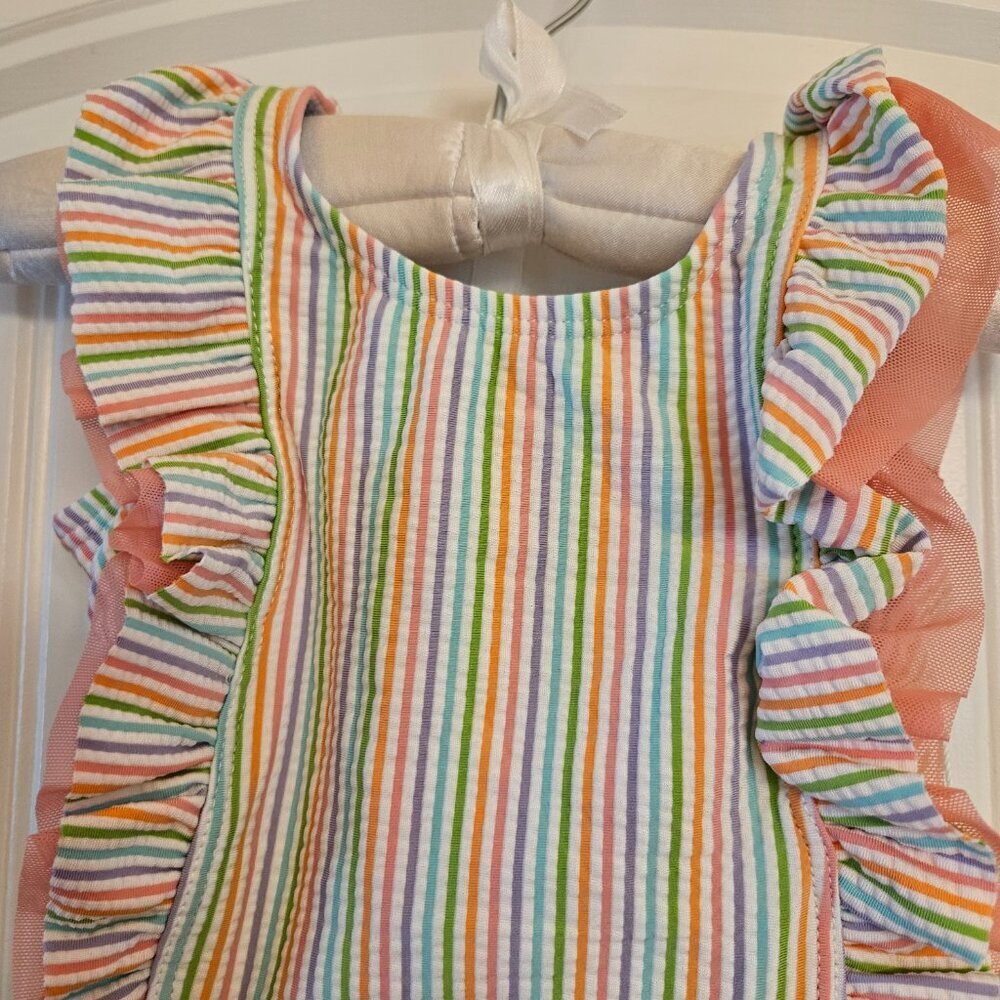 Sale 🎉🥳 4/$25 or $10Ruffle Butts Size 3-6M Swimsuit Rainbow - Picture 5 of 6